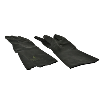 119365: Handschoenen rubber - ZWART - MEDIUM