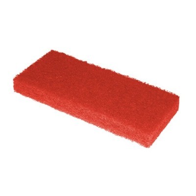 131504: Scrubby schuurpad - 15 x 10 x 2,5 cm - ROOD