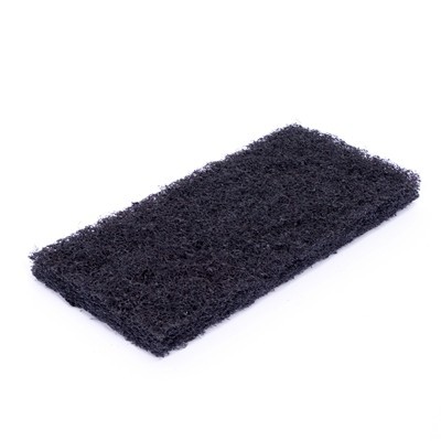 132506: Doodle bug schuurpad - 25 x 10 x 2,5 cm - ZWART