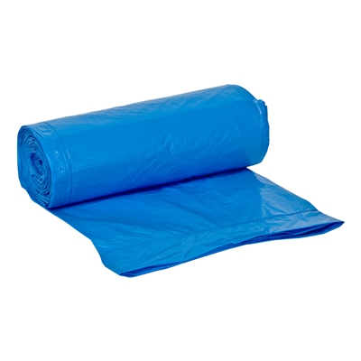 625395: HD zak met trekbandsluiting - 70 x 110 cm - T25 - 115 l - BLAUW - rol 25 stuks