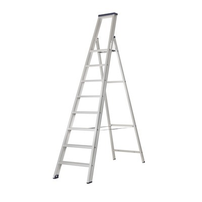 666118: Industrietrap enkel - 7 + 1 treden - 2,00 m - 15 kg