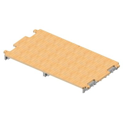 740660: Plateau pour HotelCar Elegance 610 série - avec rails pour 1 tiroir 22 l