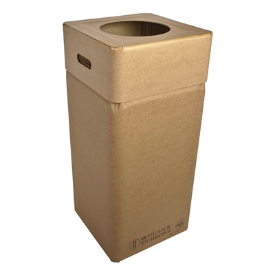 750281: Bomabin Select Cardboard - 110 l - deksel grote ronde inworpopening