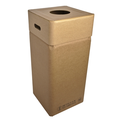 750282: Bomabin Select Cardboard - 110 l - deksel smalle ronde inworpopening