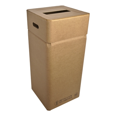 750283: Bomabin Select Cardboard - 110 l - deksel rechthoekige inworpopening