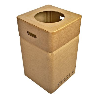 750284: Bomabin Select Cardboard - 82 l - deksel grote ronde inworpopening