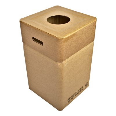 750285: Bomabin Select Cardboard - 82 l - deksel smalle ronde inworpopening