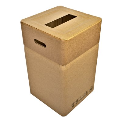 750286: Bomabin Select Cardboard - 82 l - deksel rechthoekige inworpopening