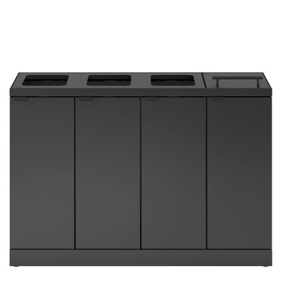 750547: Bomabin Select Bica - 4 x 45 l - ANTHRACITE - ouvert/ouvert/ouvert/couvercle