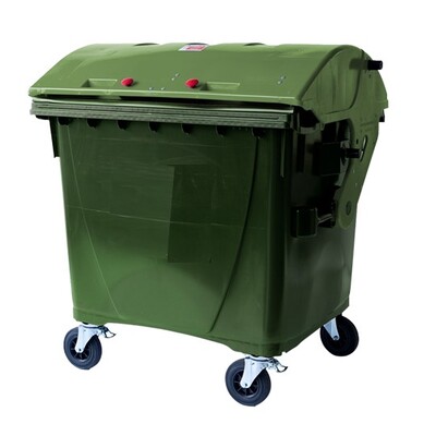 751265: Container met 4 wielen - 1100 l - GROEN