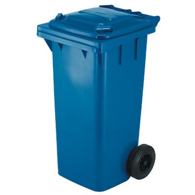 752263: Mini container met 2 wielen - 140 l - BLAUW
