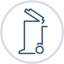 Afvalbakken / asbakken / vuilniszakken